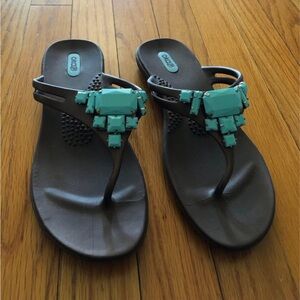 Oka B Turquoise Sandals 7.5